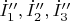 $\dot{I}_1'',\dot{I}_2'',\dot{I}_3''$