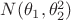 $N(\theta_1,\theta_2^2)$