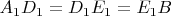 $A_1D_1=D_1E_1=E_1B$