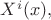 $X^i(x),$ $X^i(x),$