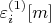 $\varepsilon_i^{(1)}[m]$
