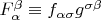 $F_\alpha ^\beta   \equiv f_{\alpha \sigma } g^{\sigma \beta } $