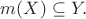 $m(X)\subseteq Y.$