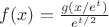 $f(x)=\frac{g(x/e^{t})}{e^{t/2}}$