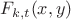 $F_{k,t}(x,y)$