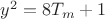 $ y^2 = 8T_m+1 $