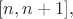 $[n,n+1],$