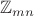 $\mathbb{Z}_{mn}$