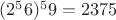 $(2^56) ^59 = 2375$
