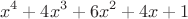 $$x^4+4x^3+6x^2+4x+1$$
