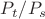 $P_t/P_s$
