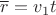 $\overline r=v_1 t$