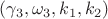 $(\gamma_3,\omega_3,k_1,k_2)$