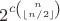 $2^{c\binom n{\lfloor n/2\rfloor}}$