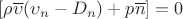 $[\rho \overline{\upsilon}(\upsilon_n - D_n) + p\overline{n}] = 0$