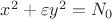 $x^2 + \varepsilon y^2 = N_0$