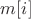 $m[i]$