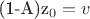 (1-A)z_0=v