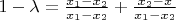 $1-\lambda= \frac{x_1-x_2}{x_1-x_2}+\frac{x_2-x}{x_1-x_2}$