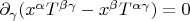 $\partial_\gamma (x^\alpha T^{\beta\gamma}-x^\beta T^{\alpha\gamma})=0$