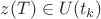 $z(T) \in U(t_k)$