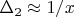 $\Delta_2 \approx 1/x$