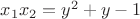 $x_1x_2=y^2+y-1$