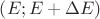 $\left(E;E+\Delta E\right)$ $\left(E;E+\Delta E\right)$