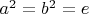 $a^2=b^2=e$