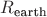 $R_{\text{earth}}