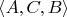 $\langle A, C, B \rangle$