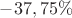 $-37,75\%$