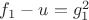 $f_1 - u = g_1^2$