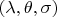 $(\lambda ,\theta ,\sigma )$