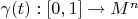 \gamma(t):[0,1]\to M^{n}