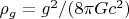 $\rho_g=g^2/(8\pi G c^2)$