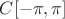 $C[-\pi, \pi]$