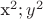 x^2;y^2