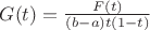 $G(t)=\frac {F(t)}{(b-a)t(1-t)}$