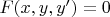 $F(x,y,y')=0$