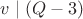 $v \mid (Q - 3)$