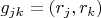 $g_{jk} = (r_j,r_k)$