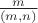 $\frac{m}{(m,n)}$