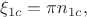$$\xi_{1c}=\pi n_{1c},$$