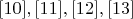 $\eqno[10],[11],[12],[13]$