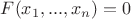 $F(x_1,...,x_n)=0$