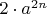 $2\cdot a^{2n}$