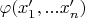 $\varphi(x'_1,...x'_n)$