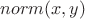 $norm(x,y)$