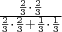 $\frac{\frac{2}{3}\cdot\frac{2}{3}}{\frac{2}{3}\cdot\frac{2}{3}+\frac{1}{3}\cdot\frac{1}{3}}$